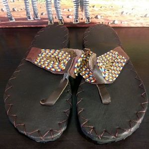 Women's Leather Sandles Size 9